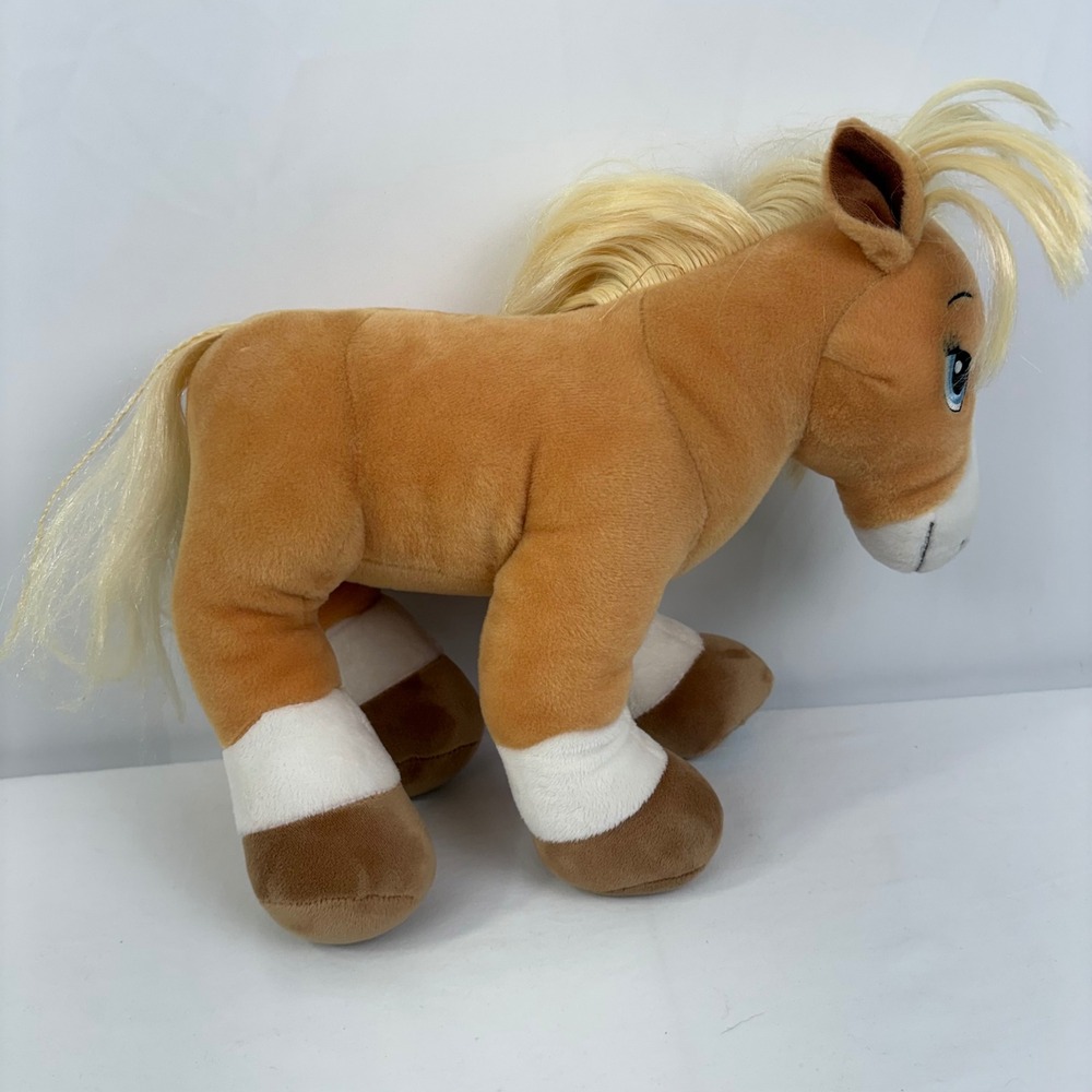 Build-A-Bear Horse & Hearts Riding Club Palomino American Quarter Horse Plush - Picture 3 of 6
